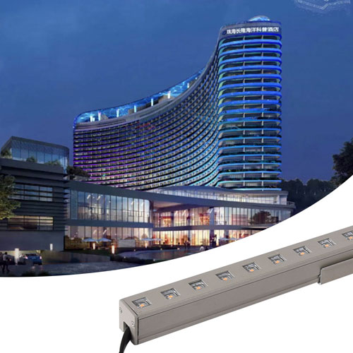 Modern Decor Outdoor Architectural Facade Linear Lighting Building Exterior Wall Wash Lighting